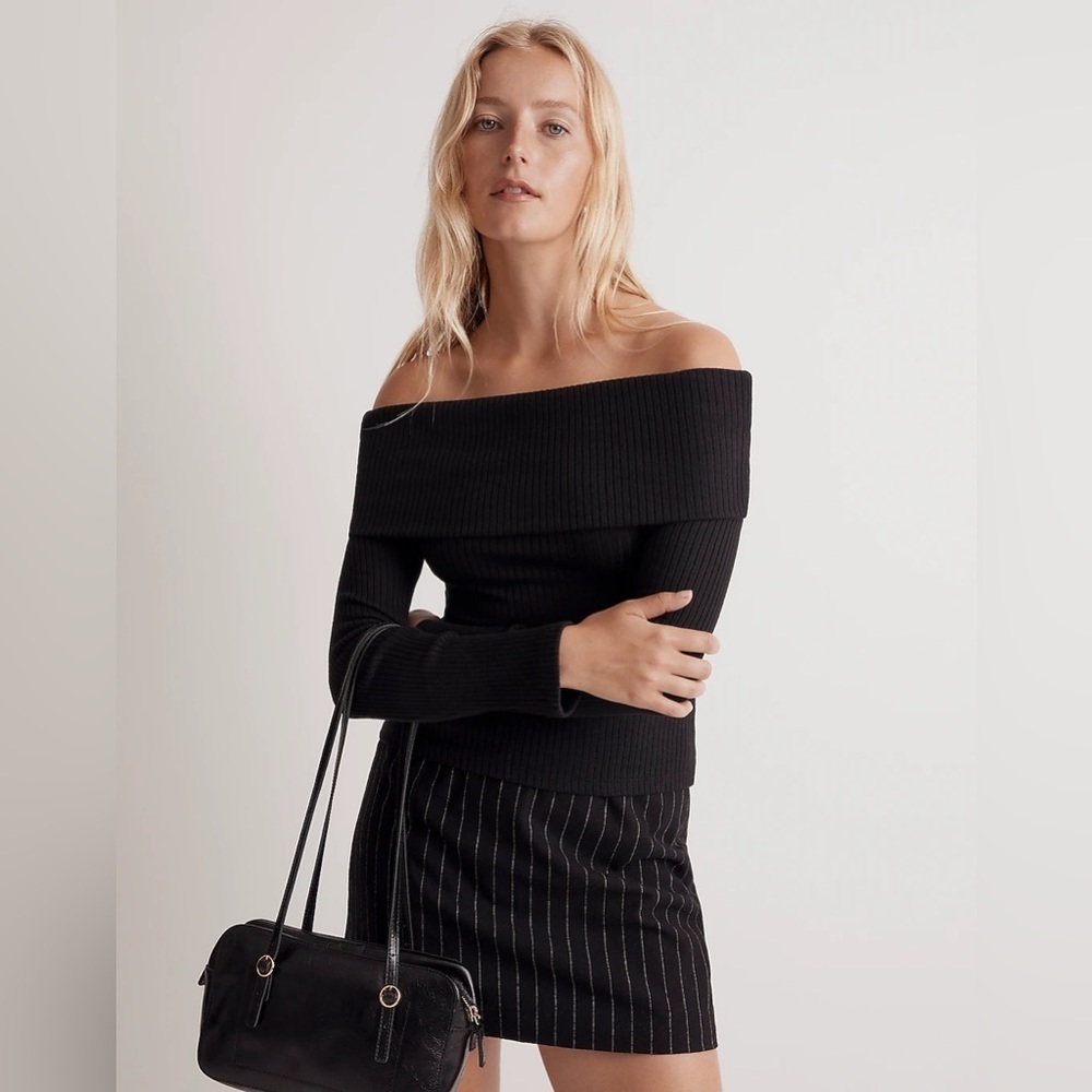 Madewell Off-Shoulder Long-Sleeve Top